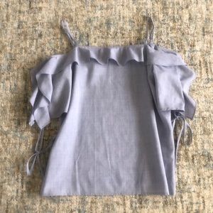 Blue off the should tank